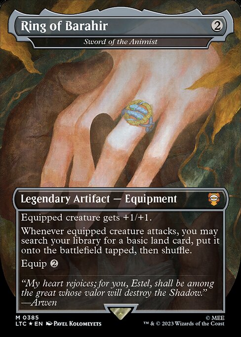 Ring of Barahir (Sword of the Animist) [Borderless Surge Foil]