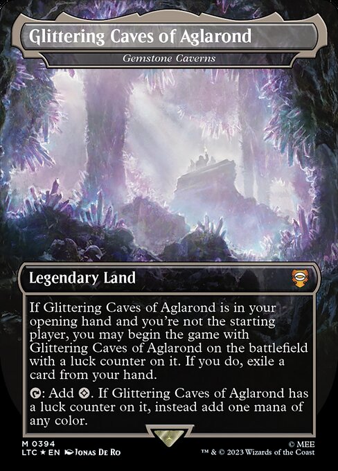 Glittering Caves of Aglarond (Gemstone Caverns) [Borderless Surge Foil]