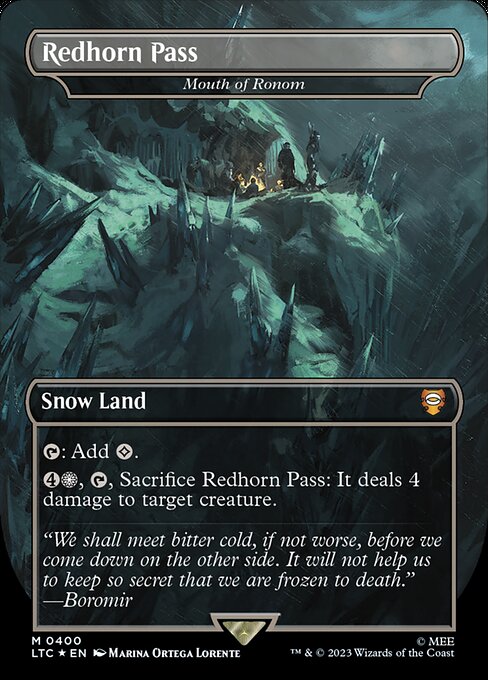 Redhorn Pass (Mouth of Ronom) [Borderless Surge Foil]