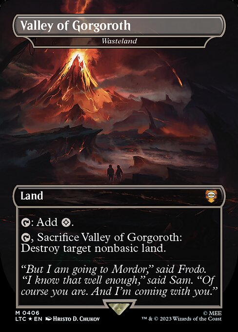 Valley of Gorgoroth (Wasteland) [Borderless Surge Foil]