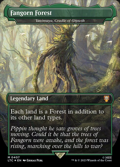 Fangorn Forest (Yavimaya, Cradle of Growth) [Borderless Surge Foil]
