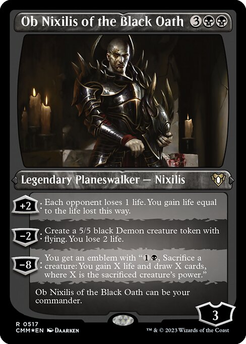 Ob Nixilis of the Black Oath [Etched Foil]