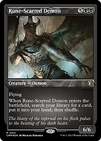 Rune-Scarred Demon [Etched Foil]