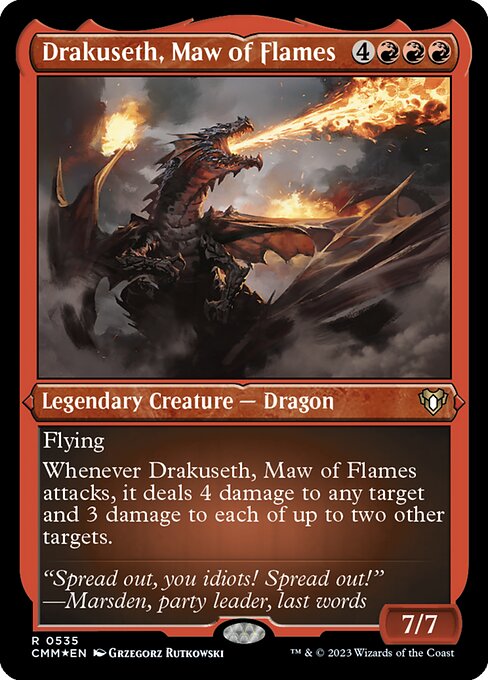 Drakuseth, Maw of Flames [Etched Foil]