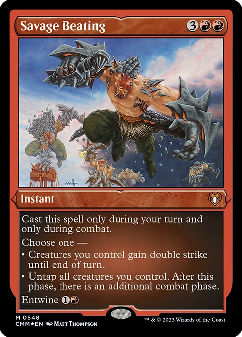 Savage Beating [Etched Foil]