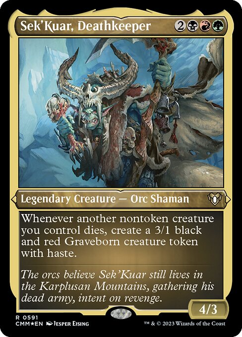 Sek'Kuar, Deathkeeper [Etched Foil]