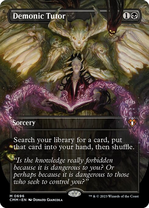 Demonic Tutor [Borderless Foil]