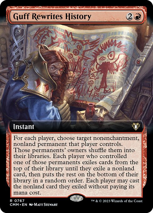 Guff Rewrites History [Extended Artwork Foil]