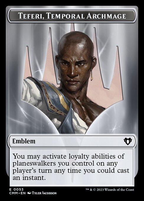 Teferi, Temporal Archmage Emblem Token TCMM