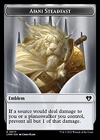 Ajani Steadfast Emblem Token TCMM