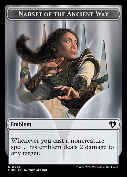 Narset of the Ancient Way Emblem Token TCMM