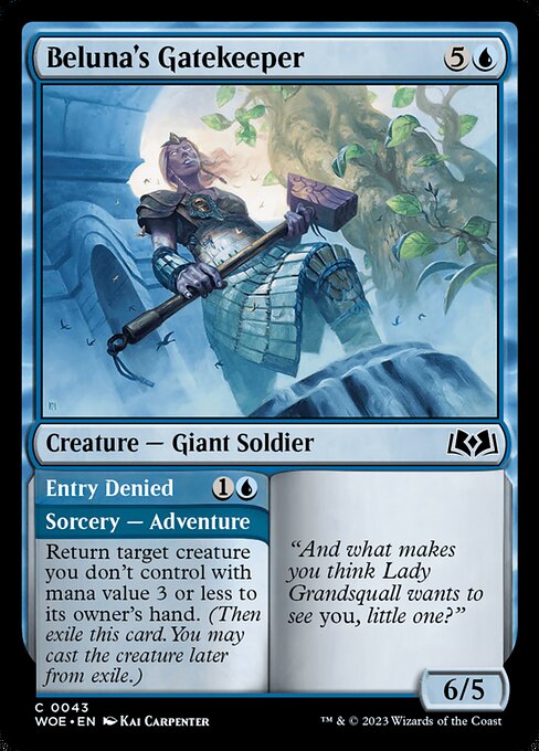 Beluna's Gatekeeper // Entry Denied [Foil]