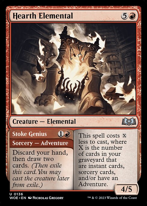 Hearth Elemental // Stoke Genius [Foil]