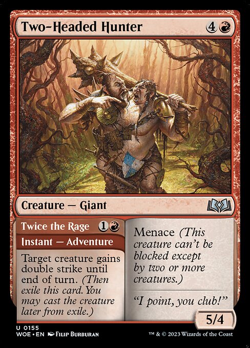 Two-Headed Hunter // Twice the Rage [Foil]