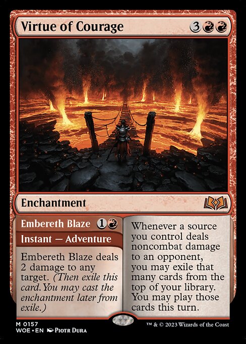 Virtue of Courage // Embereth Blaze [Foil]