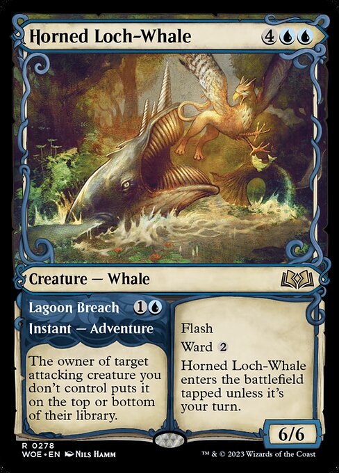 Horned Loch-Whale // Lagoon Breach [Showcase Foil]