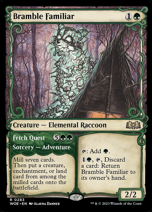 Bramble Familiar // Fetch Quest [Showcase Foil]