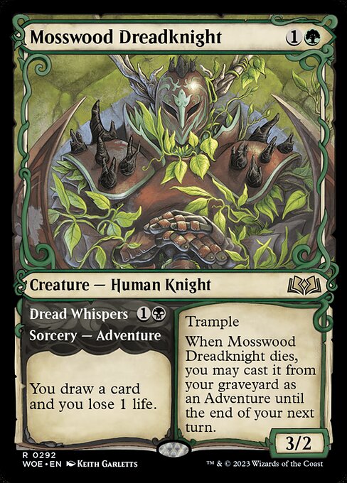 Mosswood Dreadknight // Dread Whispers [Showcase Foil]