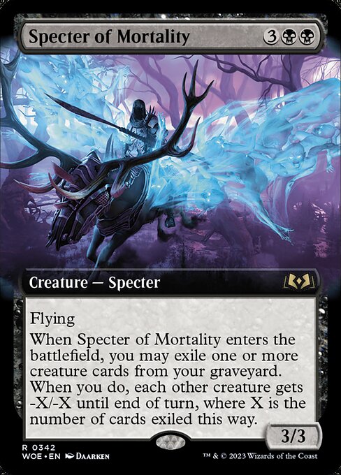 Specter of Mortality [Extended Artwork Foil]
