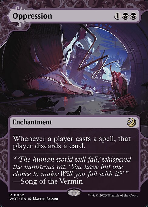 Oppression [Borderless Showcase Foil]