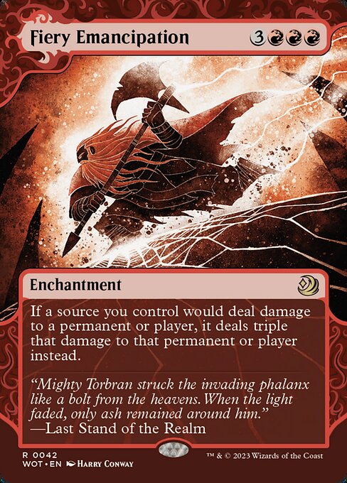 Fiery Emancipation [Borderless Showcase Foil]