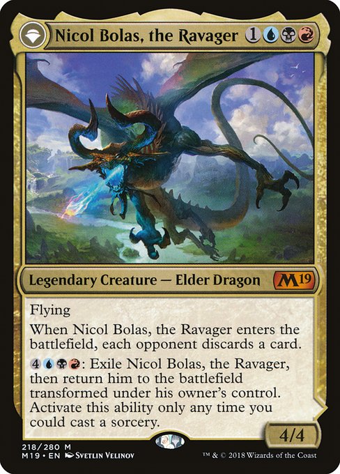 Nicol Bolas, the Ravager // Nicol Bolas, the Arisen [Foil]