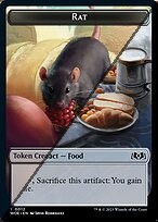 Rat Token  // Food Token TWOE  [Foil]