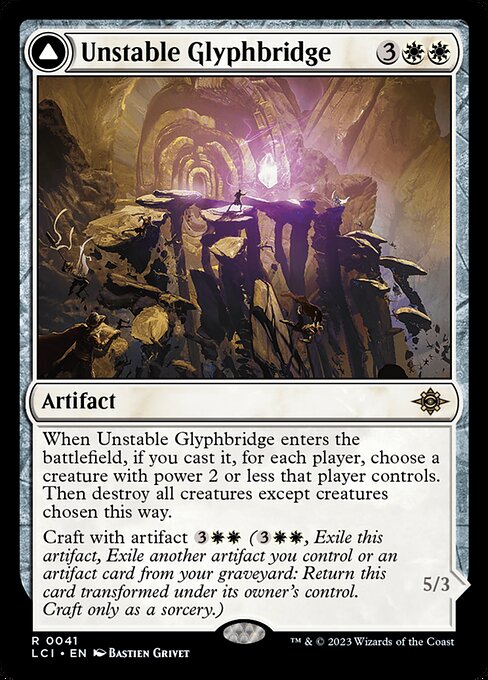 Unstable Glyphbridge // Sandswirl Wanderglyph [Foil]