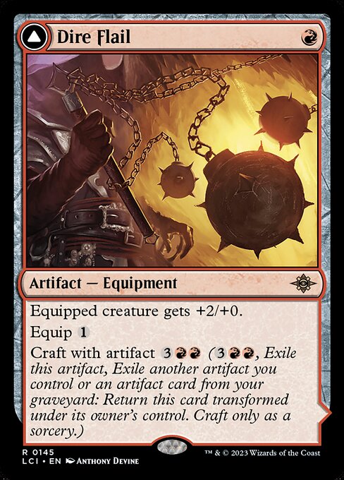 Dire Flail // Dire Blunderbuss [Foil]