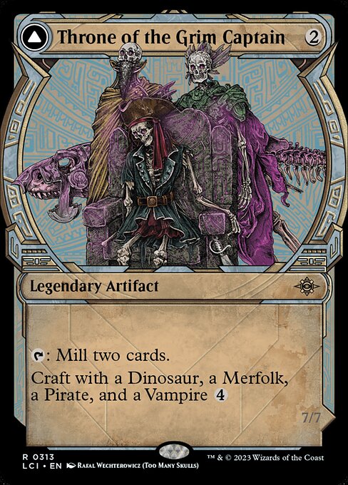 Throne of the Grim Captain // The Grim Captain [Showcase Foil]