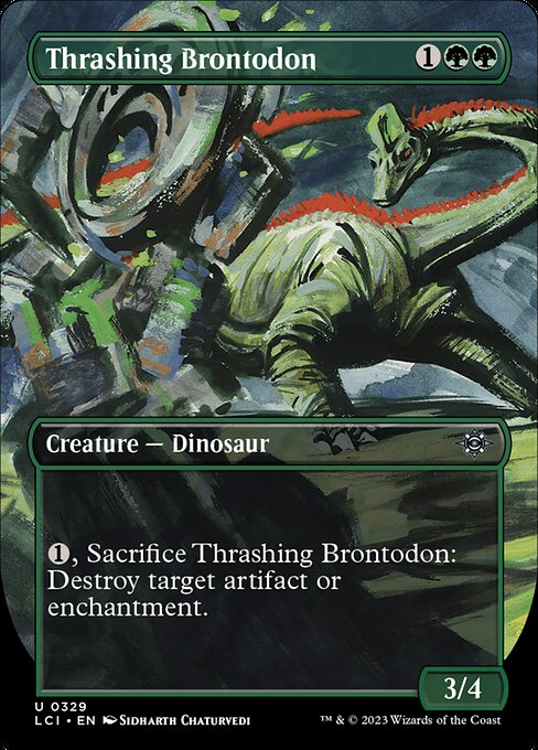 Thrashing Brontodon [Borderless]