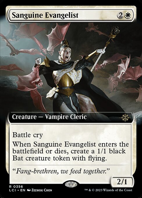 Sanguine Evangelist [Extended Artwork Foil]