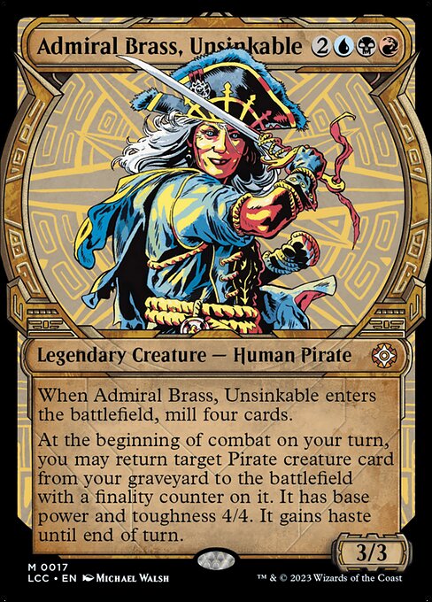 Admiral Brass, Unsinkable [Showcase Foil]