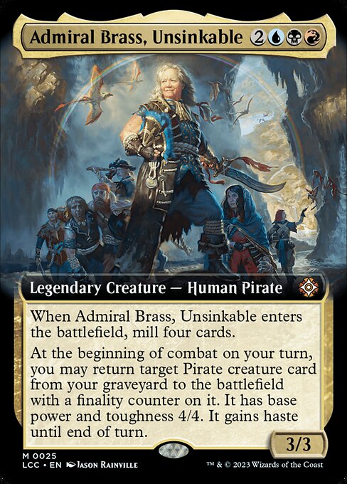 Admiral Brass, Unsinkable [Extended Artwork Foil]