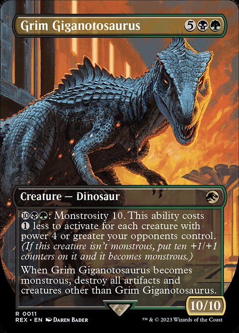 Grim Giganotosaurus [Borderless Foil]
