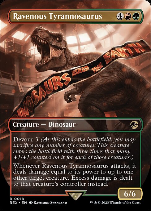 Ravenous Tyrannosaurus [Borderless Foil]
