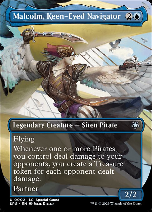 Malcolm, Keen-Eyed Navigator [Borderless Foil]