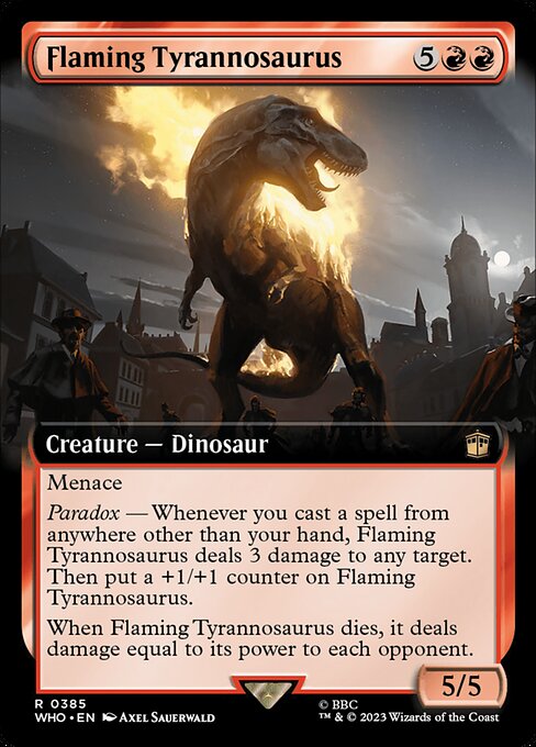 Flaming Tyrannosaurus [Extended Artwork]