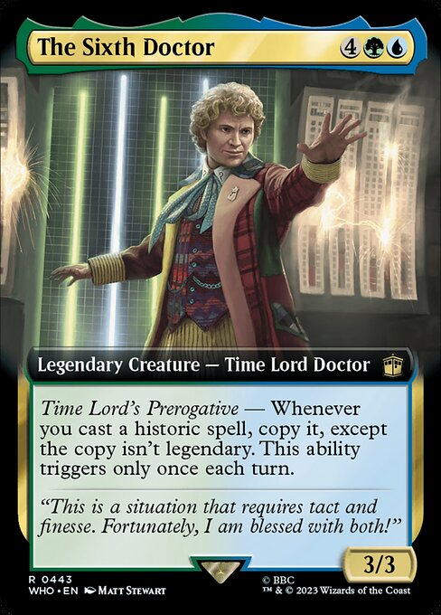 The Sixth Doctor [Extended Artwork Foil]