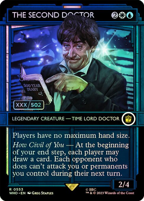 The Second Doctor [Borderless Showcase Foil]