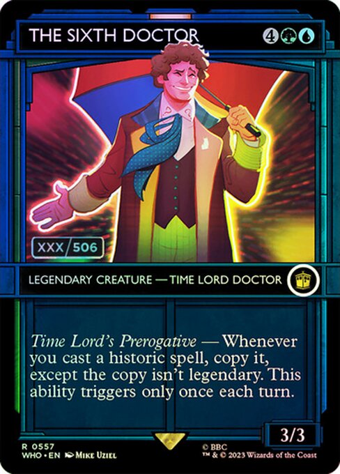 The Sixth Doctor [Borderless Showcase Foil]