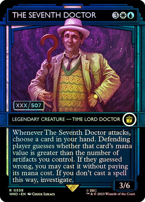 The Seventh Doctor [Borderless Showcase Foil]