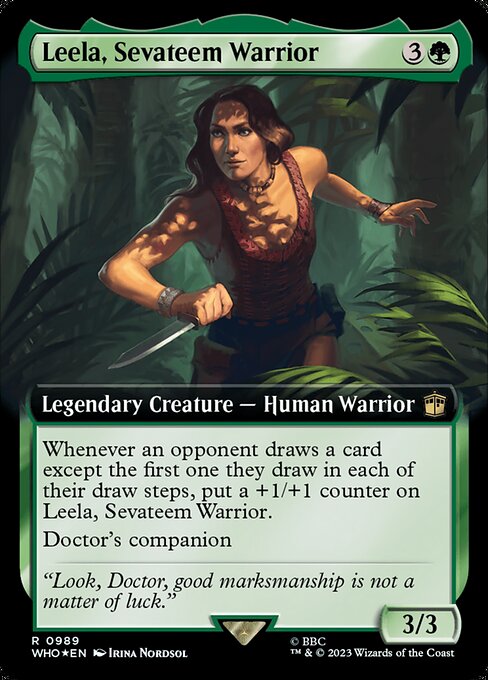 Leela, Sevateem Warrior [Extended Artwork Foil]