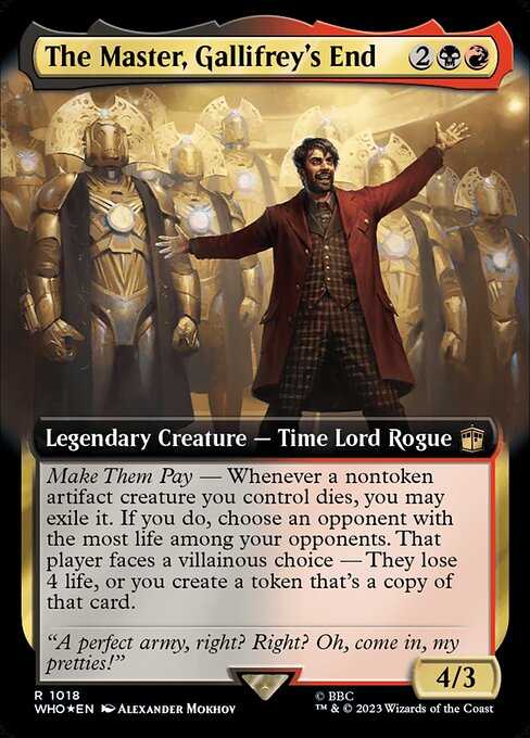 The Master, Gallifrey's End [Extended Artwork Foil]
