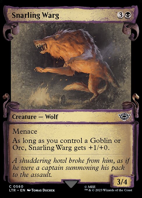Snarling Warg [Scroll Showcase]