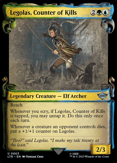 Legolas, Counter of Kills [Showcase Foil]