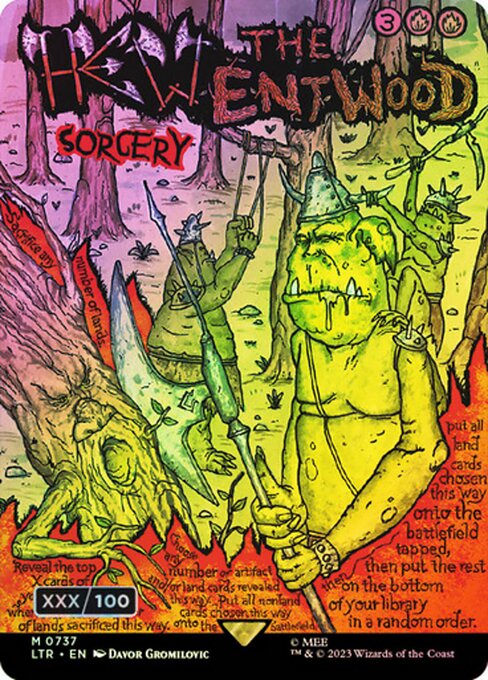 Hew the Entwood [Borderless Foil]