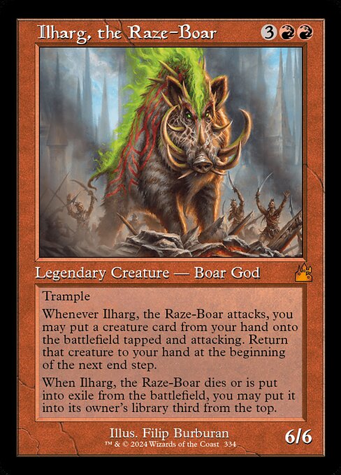 Ilharg, the Raze-Boar [Retro Frame Foil]
