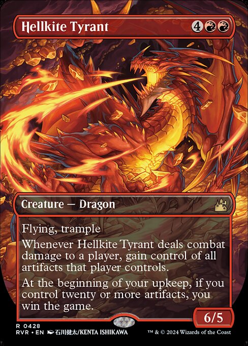 Hellkite Tyrant [Borderless Foil]