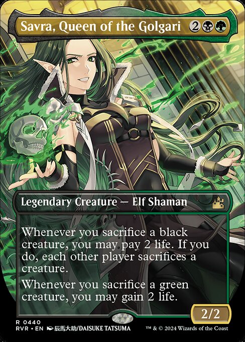 Savra, Queen of the Golgari [Borderless Foil]